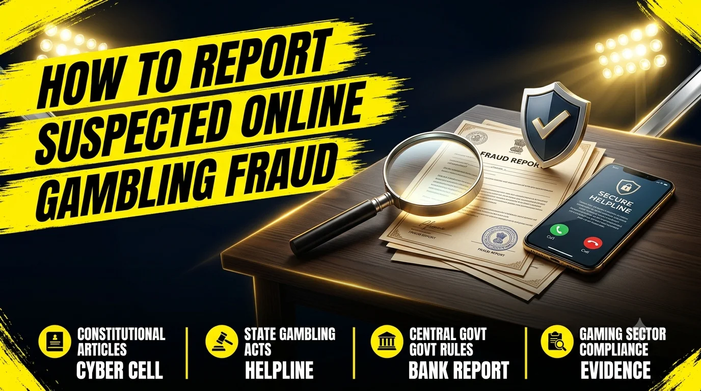 How to Report Suspected Online Gambling Fraud