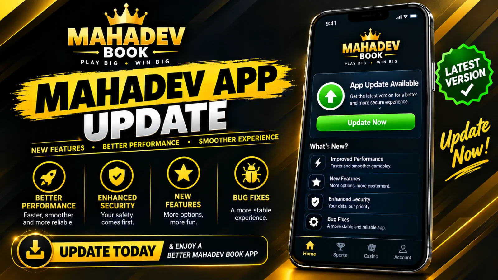 Mahadev App Update
