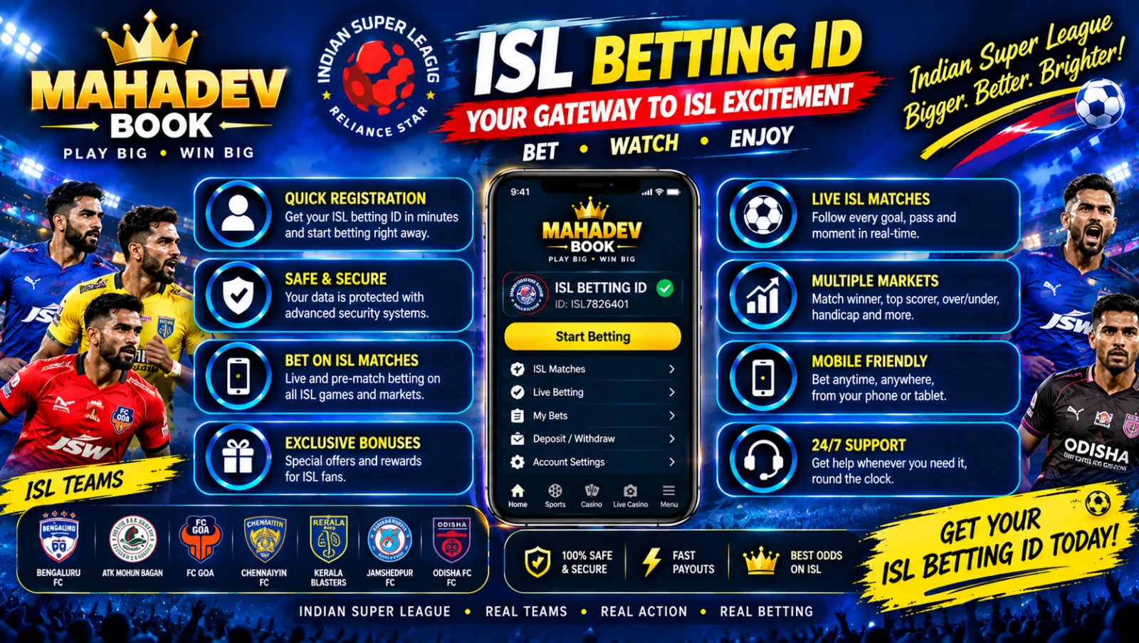 ISL Betting ID