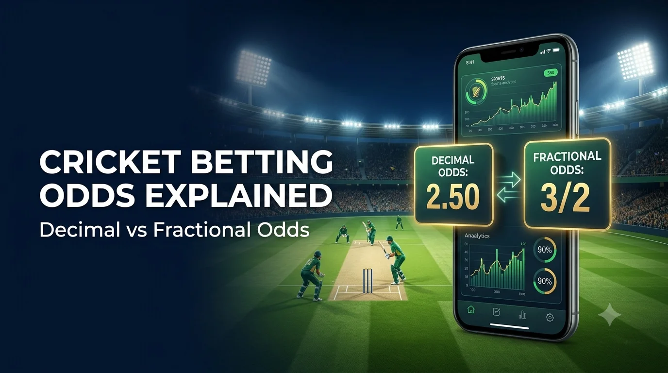 Cricket Betting Online - Decimal & Fractional Odds