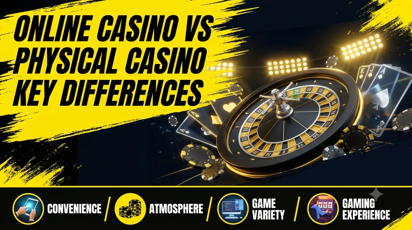 Online Casino vs Physical Casino Key Differences