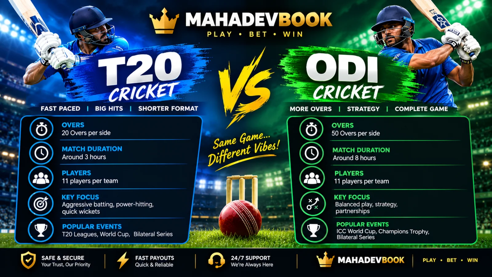 T20 vs ODI Betting