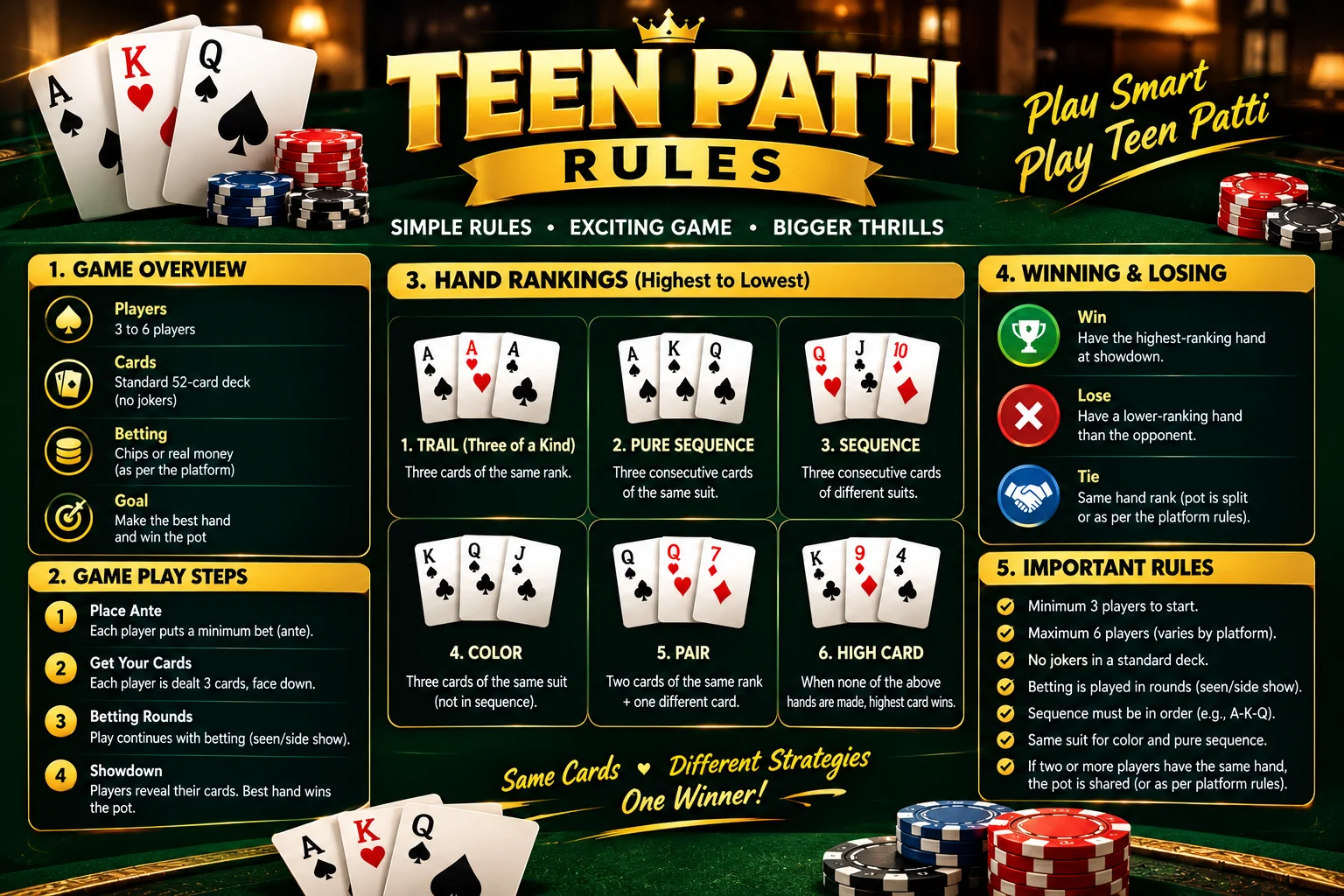 Teen Patti Rules