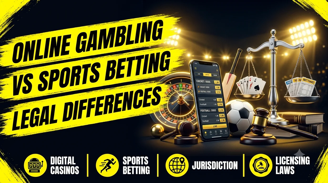 Online Gambling vs Sports Betting Legal Differences
