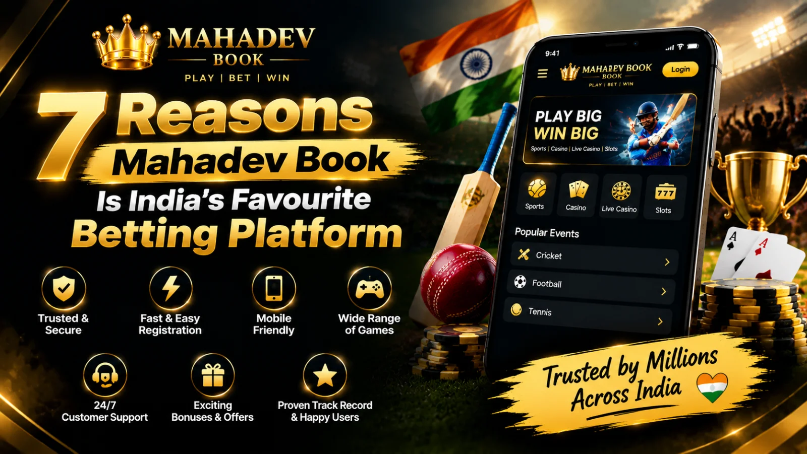 7 Reasons Mahadev Book Is India's Favourite Betting Platform | One ID, Fast Payouts & Live Casino