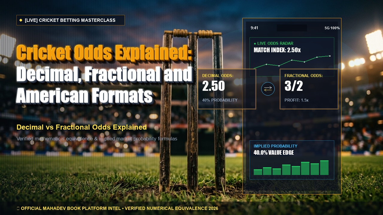 Cricket Odds Explained: Decimal, Fractional and American Formats - Featured Editorial Photo