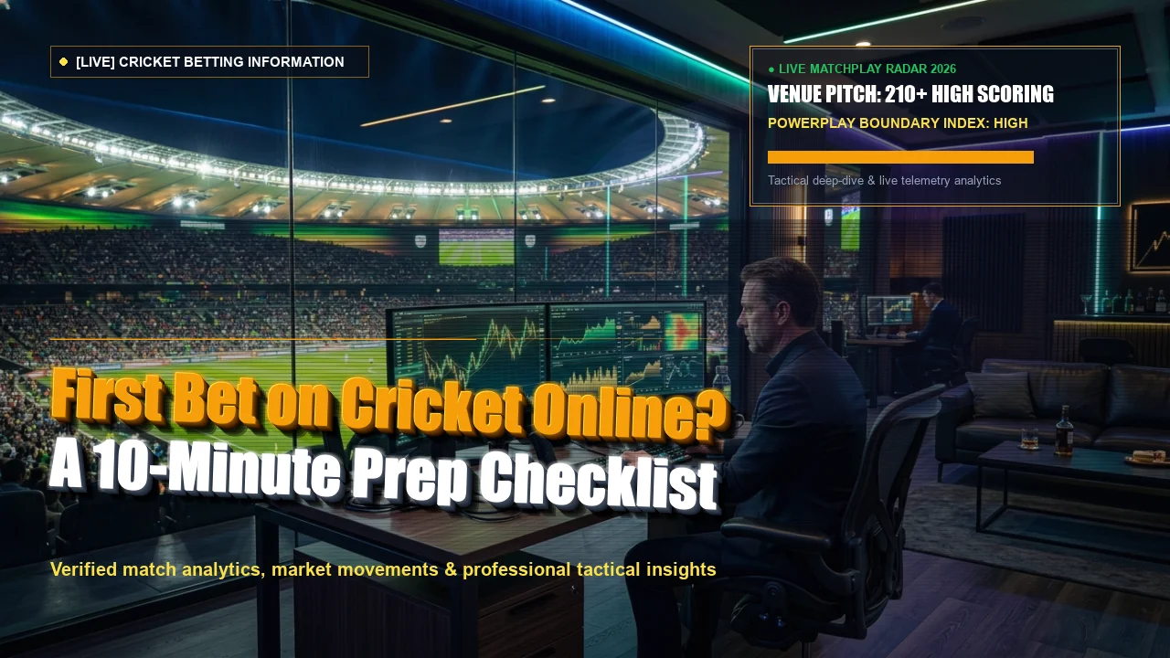 First Bet on Cricket Online? A 10-Minute Prep Checklist