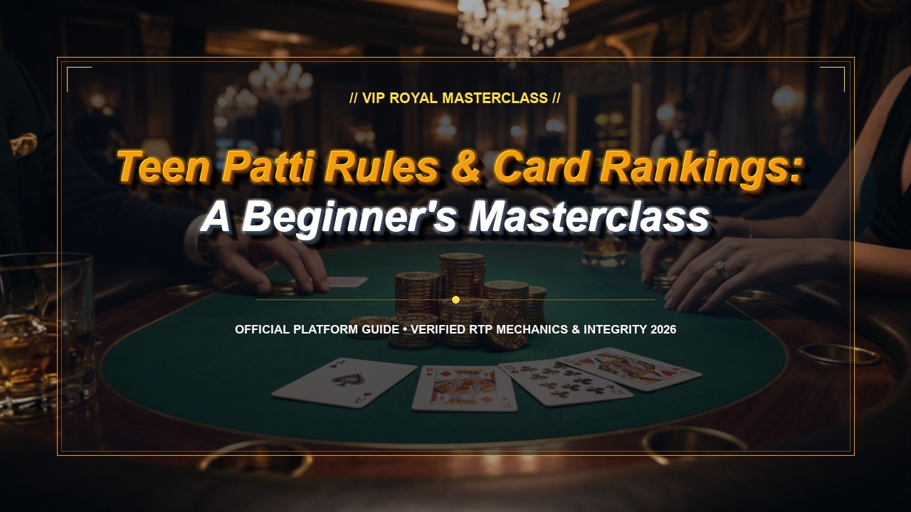 Teen Patti Rules & Card Rankings: A Beginner's Masterclass