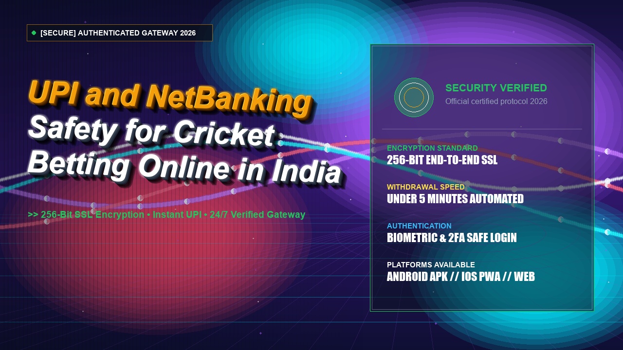 UPI and NetBanking Safety for Cricket Betting Online in India