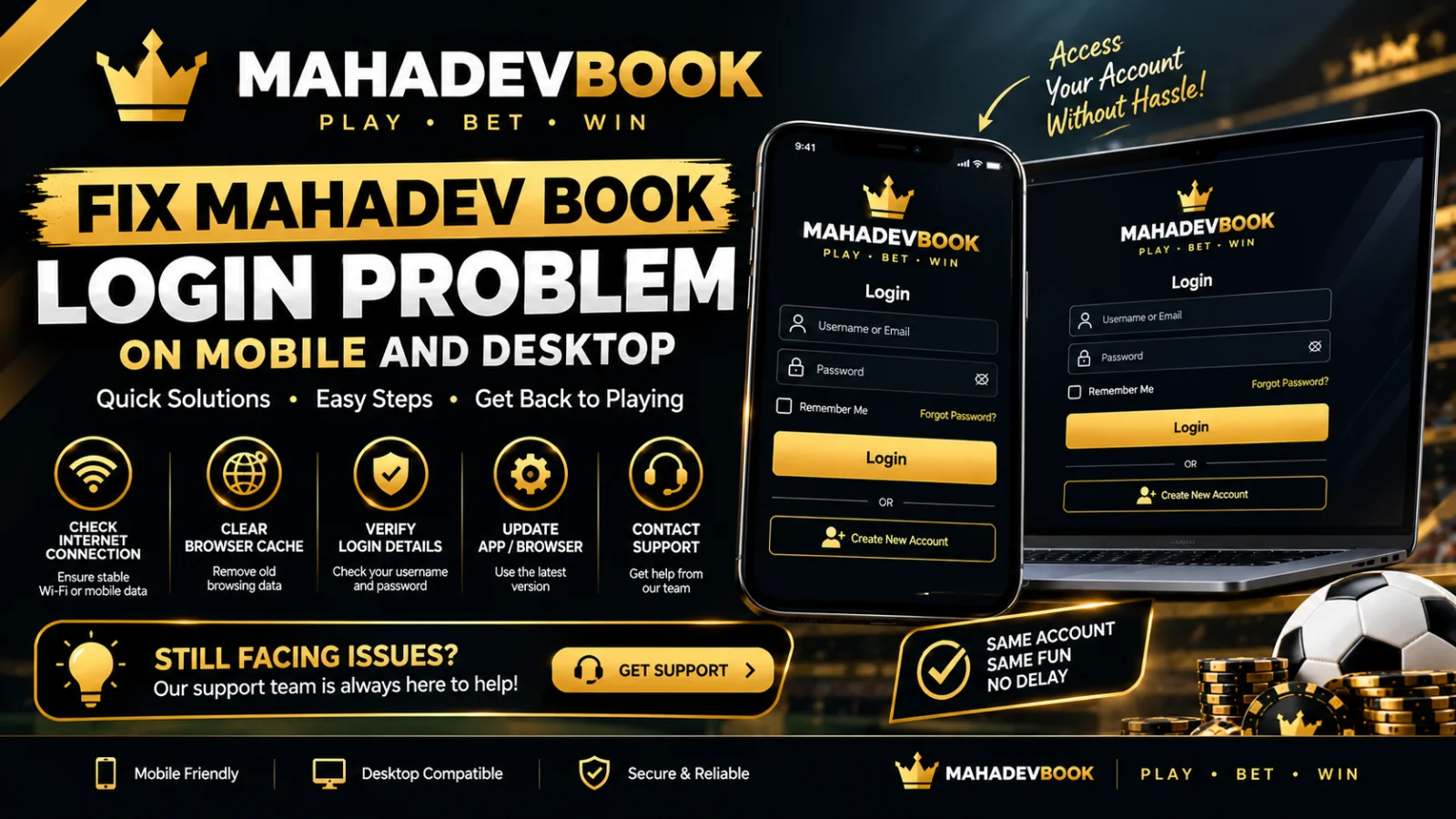 Fix Mahadev Book Login Problem
