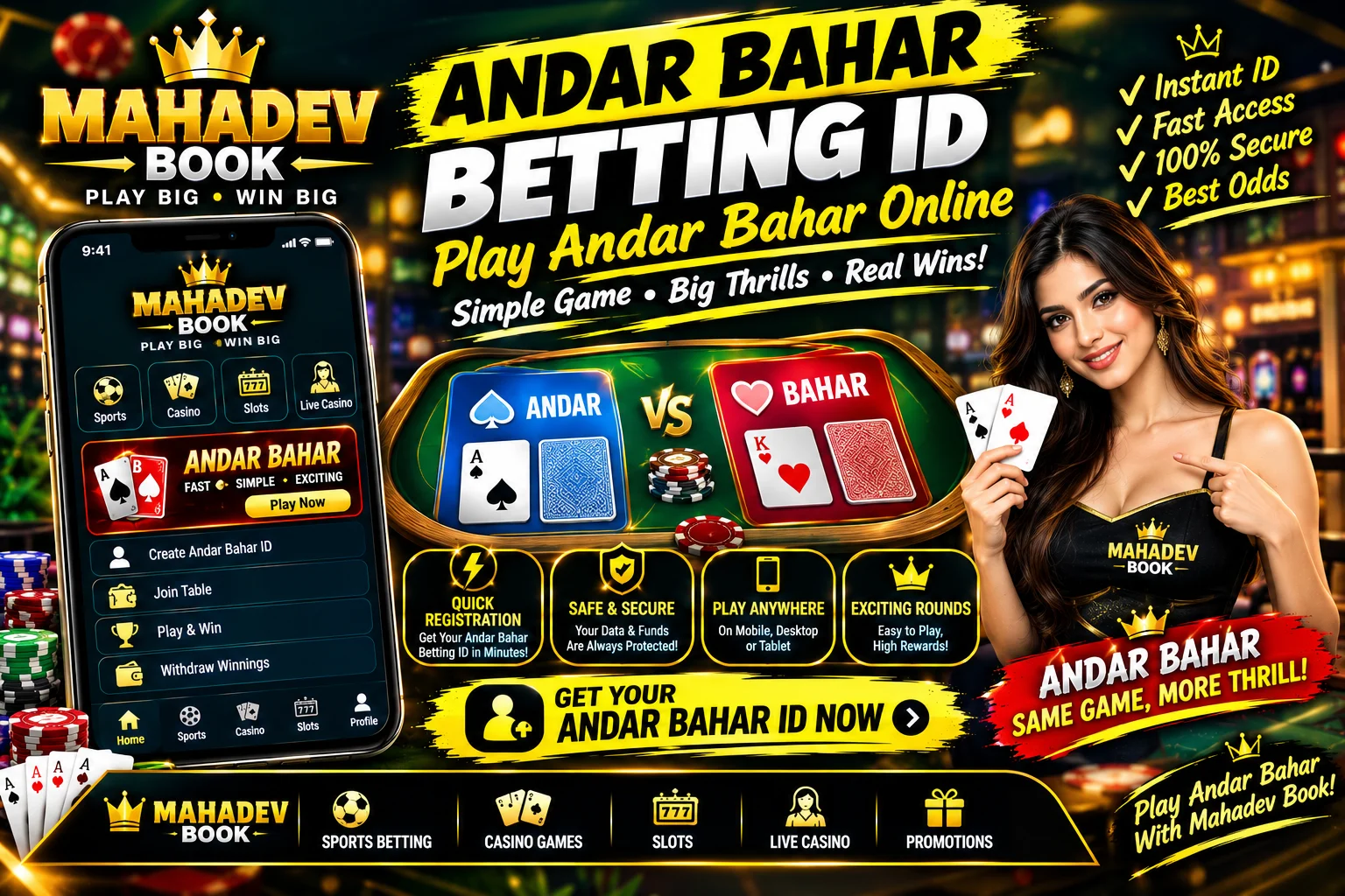Andar Bahar Betting ID: Chat +918796447546 to Start