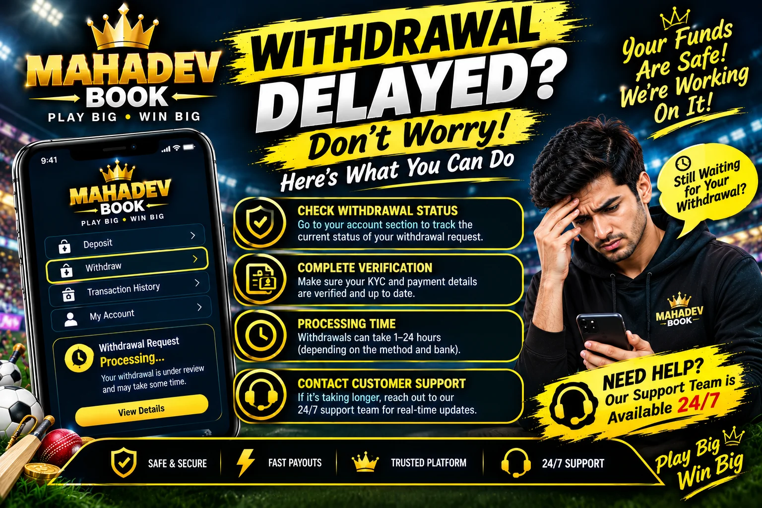 Mahadev Book Withdrawal Delayed