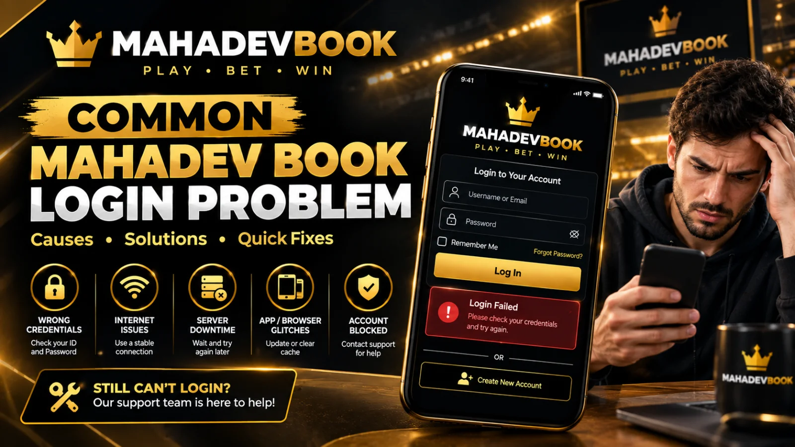 Mahadev Book Login Problem