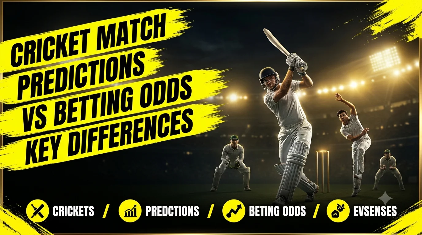 Cricket Match Predictions vs Betting Odds Key Differences