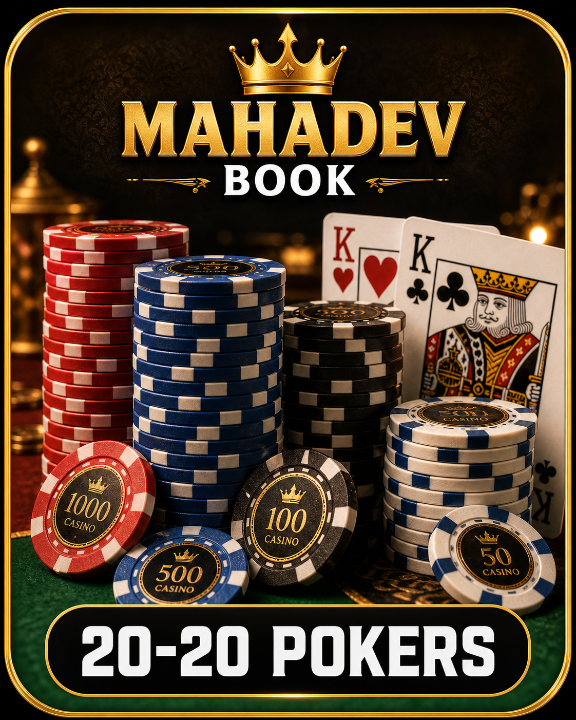 20-20 Pokers on Mahadev Book